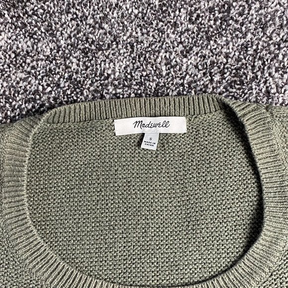 Madewell Pullover Sweater Olive Green Long Sleeve Size Small - Picture 3 of 4